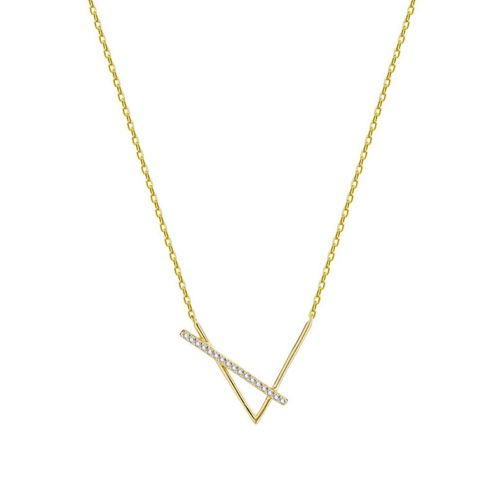 *NEW 925 Sterling Silver Diamond Spike Necklace - Picture 9 of 9